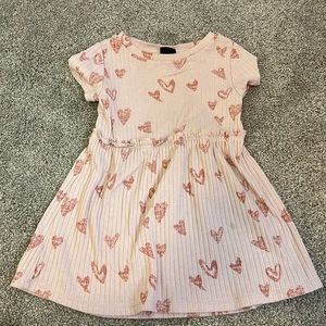Pink heart dress for girls size 2t